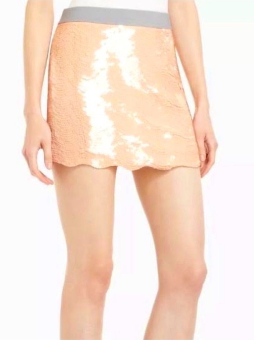 BCBG Max Azria - Light Pink Sequin "Michaela" Miniskirt M NWT $218